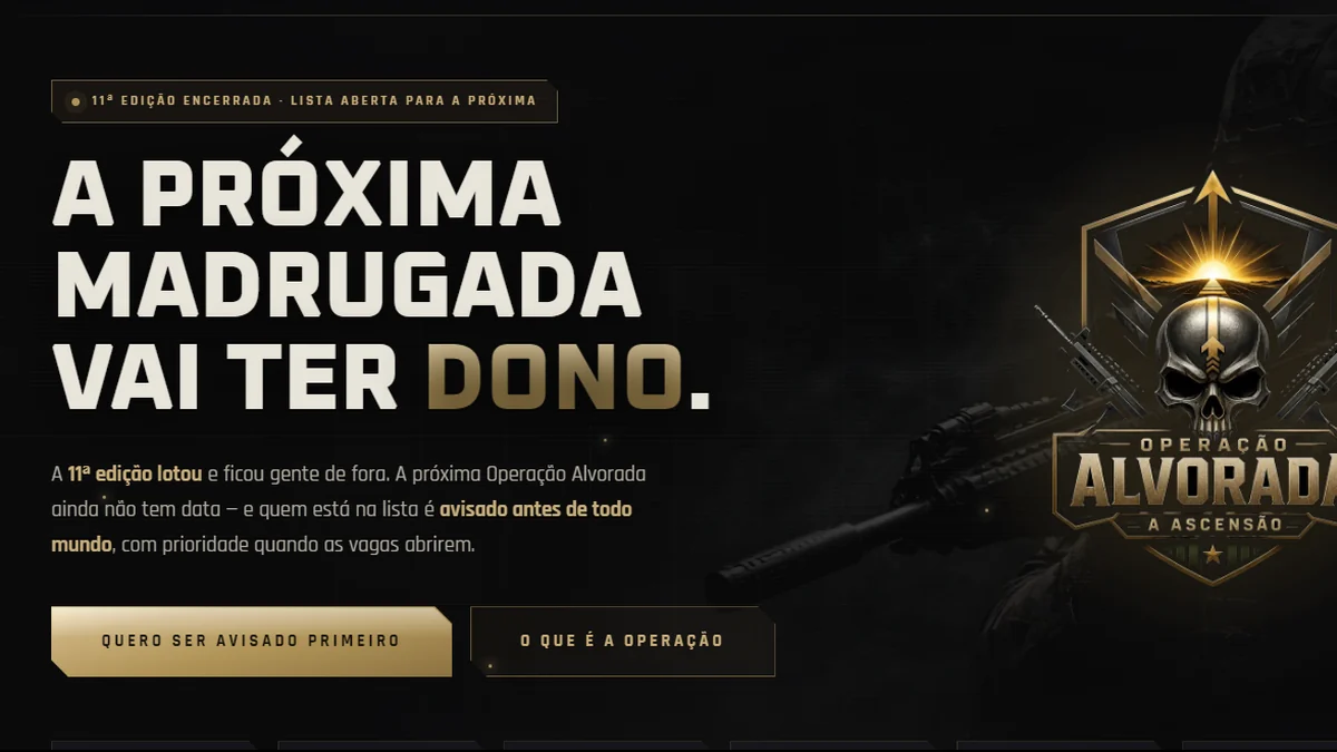 Divulgação: Operação Alvorada